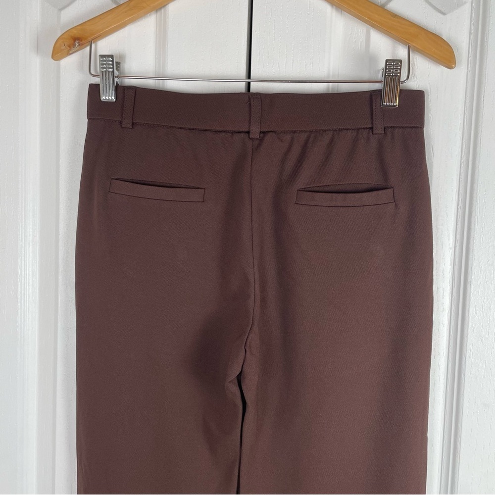 ZTN Stretchy Dress Pants Trousers Womens S Brown Straight Slacks Business Office - Picture 9 of 16